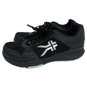 Kuru Quantum Black Logo Leather Lace Up Athletic Shoes Sneakers Womens Size 5.5